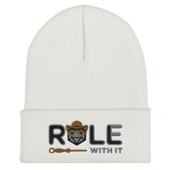 ROLL/ROLE WITH IT Artificer 1 - Black/Gray/Old Gold on Cuffed Beanie