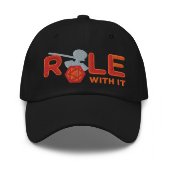 ROLL/ROLE WITH IT Barbarian - Red/Orange/Gray on Classic Dad Hat