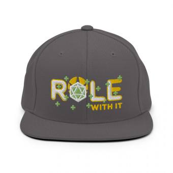 ROLL/ROLE WITH IT Cleric 1 - White/Gold/Kiwi Green on Classic Snapback Hat