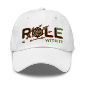 ROLL/ROLE WITH IT Ranger 1 - Maroon/Kiwi Green/Old Gold on Classic Dad Hat