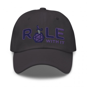 ROLL/ROLE WITH IT Rogue - Navy/Purple/Gray on Classic Dad Hat
