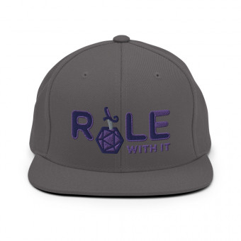 ROLL/ROLE WITH IT Rogue 1 - Navy/Purple/Gray on Classic Snapback Hat