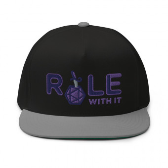 ROLL/ROLE WITH IT Rogue 1 - Navy/Purple/Gray on Flat Bill Cap