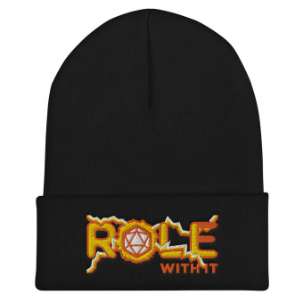 ROLL/ROLE WITH IT Sorcerer 1 - Gold/Orange/White on Cuffed Beanie